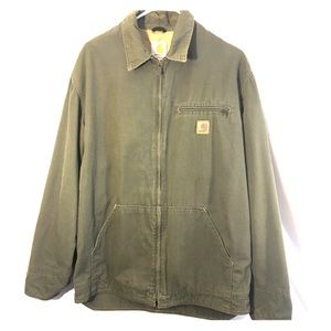Men’s Carhartt jacket dark green very nice!